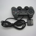 Miniatyrbilde 5 av 5: Kablet spillkontroller Gamepad Joypad Original for PS2 /Playstat Black