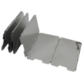 Pikkukuva 2 / 5: Ulkoreitin liesi set kattilatarvikkeet tuulilasi tapilla 9 silver One Size