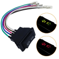 Miniatyrbilde 1 av 5: Profesjonell 5Pin 12 For 24 v Svart Bil Power Window Switch Wit Black 1pc