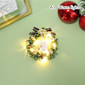 Miniatyrbillede 1 af 8: 1:12 1/6 dukkehus Miniature juleguirlande med lette dukker A1 Onesize