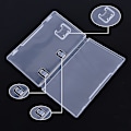 Miniatyrbilde 2 av 5: 5 stk Game Card Oppbevaringsboks Boks Transparent Cartridge Holder Sh Transparent 5pcs