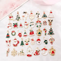 Pikkukuva 2 / 5: 72 kpl Mixed Christmas Charms emali riipuksia tee-se-itse rannekoru jalokivi Multicolor 72Pcs