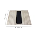 Miniatyrbillede 6 af 8: Kvalitets Sofa Arm Bakkebord i Bambus Træ med Anti-Slip Armlæn Organ A