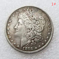 Miniatyrbillede 1 af 8: 1 stk 1878-1887 USA Morgan Silver Dollar $1 erindringsmønter C 1 One size