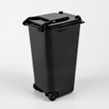 Pikkukuva 1 / 5: Mini Desktop CAN Muoviset roskakorit Kannella Kotitalous Cl Black One Size