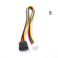Miniatyrbild 1 av 5: SATA 15-stift hona till 4-stift hona FDD-diskettadapter hårddisk B