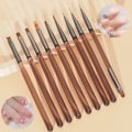 Pikkukuva 2 / 8: Nail Art Brush Piirustustyökalu Pitsi-sivellin manikyyri geelilakka UV A6 onesize