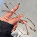 Miniatyrbillede 2 af 8: Anti Blue Light Briller Damer Mænd Big Frame Transparent Eyeglas A6 one size