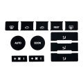 Pikkukuva 7 / 8: 8 kpl set auton mattamustan kuluneen napin korjaussarjan tarrat Black 8pcs set