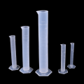 Pikkukuva 4 / 5: 10/25/50/100/250 ml muovinen mittasylinteri laboratoriotesti G Clear 250mL