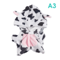 Miniatyrbilde 1 av 5: Onesie-bukser 20 cm Dukkedress Pyjamas Dukkeklær Dukketilbehør cow color 20*12cm