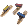 Miniatyrbillede 4 af 8: 1/4" han til 1/4" hun SAE lige kugleventil AC opladning Fo one size