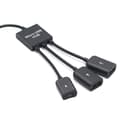 Miniatyrbillede 5 af 5: 3 i 1 Micro USB Type C HUB han til hun dobbelt USB 2.0 vært Type C
