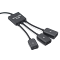 Pikkukuva 5 / 5: 3 in 1 Micro USB Type C HUB uros-naaras Double USB 2.0 -isäntä Type C