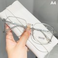 Miniatyrbilde 7 av 8: Anti Blue Light Briller Kvinner Menn Stor Frame Transparent Eyeglass A6 one size
