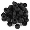 Miniatyrbilde 4 av 5: 50 STK Øreplugger Hodetelefon Myk Silikon In Ear Buds Tips Cover Repl White