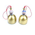 Pikkukuva 1 / 5: Bell Blessing Feng Shui -tuulikello onnea varten Home C Bronze gold 2pcs