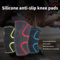 Miniatyrbilde 2 av 8: 1 stk Løpefitness Sport Pustende Knebeskytter Sup Black L