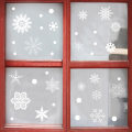 Miniatyrbillede 2 af 5: Jul 111stk Glitter Snowflake Clings Window Film Glas Sti White 111pcs