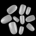 Miniatyrbilde 7 av 8: 500 stk Short Ellipse Full Cover False Nail Tips Acrylic Gel Ma Transparent 500Pcs