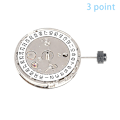 Miniatyrbilde 7 av 7: 1 stk 2813 Urverk 3 Visere Enkel Kalender Automatisk Mekanisk A2