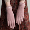 Miniatyrbilde 1 av 5: Dame vintervarme hansker vindtette sykkelhansker Therml Touc Pink one size