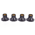 Miniatyrbild 3 av 5: 10 st E27 Lampbas Hållare Socket LED Glödlampa Adapter Passform Black