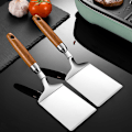 Miniatyrbillede 4 af 5: Rustfrit stål grillplade grillskraber pandekage spatel med Wo Silver onesize