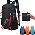 Pikkukuva 2 / 8: 22L kannettava taitettava reppu taitettava vuorikiipeilylaukku Ultra Black one size