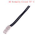 Miniatyrbillede 1 af 5: 1 Stk KSD9700 temperaturafbryder termostatbeskytter normalt kl Black Normally Closed 75°C