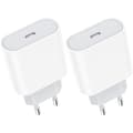 Miniatyrbild 1 av 5: 20W 2-pack USB-C snabbladdare. USB-C Type-C väggadapter
