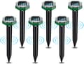 Soldrivna mullvadsdrivare, 10-pack, med vibrations- och ultraljudsfunktioner, IP65 vattentät.