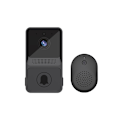 Miniatyrbillede 1 af 4: Smart Home Kontrolsystem Trådløs Video Dørklokke Sæt Elektronisk Produkt Bevægelsesdetektering Sort