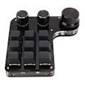 Miniatyrbillede 8 af 8: Mini Tastatur med 9 Taster, 3 Knapper, RGB-Baggrundsbelysning, Blå Switch, Plug and Play, Programmerbar Tastatur til Gaming, Kontor, Medier