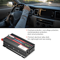 Miniatyrbilde 7 av 8: 1000W bilspenningsomformer transformator 12V til 110V LCD-skjerm