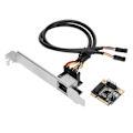 Miniatyrbild 4 av 8: Mini PCI E Gigabit Ethernet-kort 10Mbps 100Mbps 1000Mbps Drivrutinfri RTL8111H Chip RJ45 PCI E-kort för stationära datorer