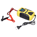 Miniatyrbillede 2 af 8: Automatisk batterioplader 7-trins 12V 7A LCD-skærm pulsreparationsfunktion til bilplæneklipper motorcykel EU 100-240V