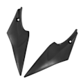 Miniatyrbilde 8 av 8: 2 stk bensintank sidebeskyttelse venstre høyre erstatning for SUZUKI GSX-R 600 750 2006-2007 svart