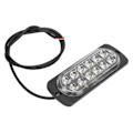 Miniatyrbillede 4 af 8: 12V 12LED-blink Blinklys Nødadvarselslampe Gul belysning til bilmotorcykellastbil