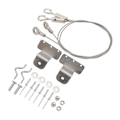 Miniatyrbillede 6 af 8: 2 stk. Luck Spærre Dør Snor Kabel Justerbar 304 Rustfrit stål Wire Sling Kabel til RV Yacht
