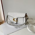 Miniatyrbild 1 av 3: Ny Mode Kaviar Liten Fyrkantig Väska Crossbody Damväska Gränsöverskridande Enkla Handväskor Väska (Vit) white