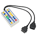 Miniatyrbillede 8 af 8: OBD2 Breakout Box Højtydende Pinout Detektor Universal til bil OBD Line Signal Transmission