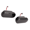 Miniatyrbilde 8 av 8: 1 par LED Side Marker Lys Svart Vanntett Høy Lysstyrke Side Marker Lys Blinklysutskifting for Bil