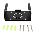 Miniatyrbilde 1 av 8: Veggfeste for Set Top Box i Aluminiumlegering, Rustfri, Skruemontering, for iOS TV, Svart