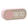 Miniatyrbild 3 av 8: Bluetooth Högtalarklocka Multifunktionell Smart Digital Spegel Väckarklocka för Hem Skola Kontor Engelsk Version Z7 Rosa