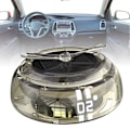 Miniatyrbild 5 av 8: Billuftfräschare Solenergi Autorotation Propeller Design Stark metall Bil Aromaterapi Diffusor för fordon Transparent