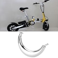 Miniatyrbilde 8 av 8: Kromfarget eksosrør passer for 80cc 66cc 49cc motoriserte motorsykkeltilbehør