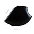 Miniatyrbillede 2 af 5: Natursten Ansigtspleje Gua Sha Massager Skønhed Gua Sha Bræt Sort Bian Sten Massageværktøj Sundhedspleje Nakke Terapi 1 stk Sort