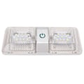 Miniatyrbilde 2 av 8: RV-tak Dobbel Leselys Touch-knapp Trinnløs 48 LED-lamper IP50 Vanntett Justerbar for Campere Tilhengere