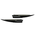 Miniatyrbillede 6 af 8: 2 stk. Bagagerums Spoiler Sided Splitter Venstre og Højre Lys Sort Udskiftning til Benz CLA‑Class C117 CLA45 AMG Line 2013‑2019